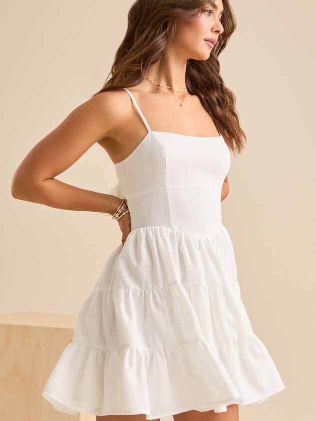 Eliza Tiered Mini Dress Detail 5 - TULLABEE