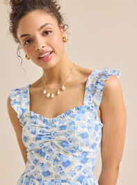 Cary Floral Mini Dress Detail 2 - TULLABEE