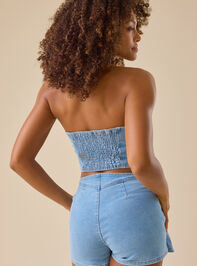 Sam Denim Romper Detail 5 - TULLABEE