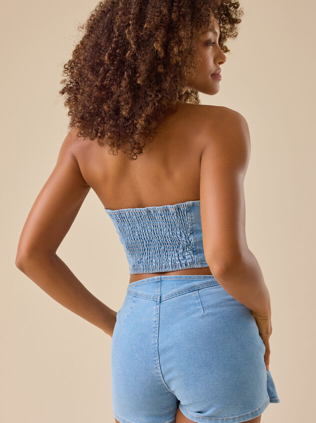 Sam Denim Romper Detail 5 - TULLABEE