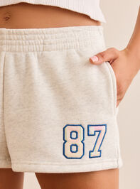 87' Embroidered Shorts Detail 3 - TULLABEE