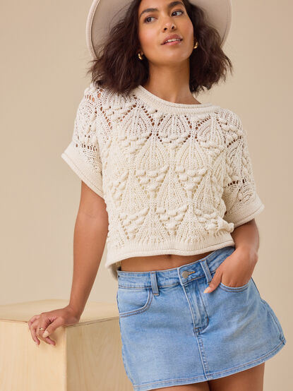 Ozzy Denim Mini Skort - TULLABEE