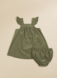 Joellen Corduroy Dress and Bloomer Set Detail 2 - TULLABEE