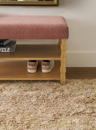 Hudson Upholstered & Wood Storage Bench Detail 6 - TULLABEE