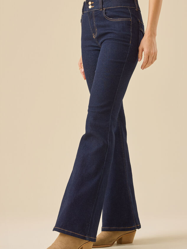 Riven Boot-Cut Jeans Detail 4 - TULLABEE