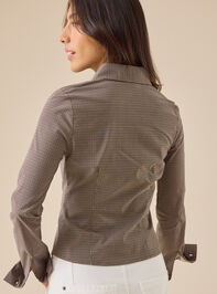Ginger Checkered Top Detail 4 - TULLABEE