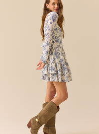 Jenni Floral Mini Dress Detail 3 - TULLABEE