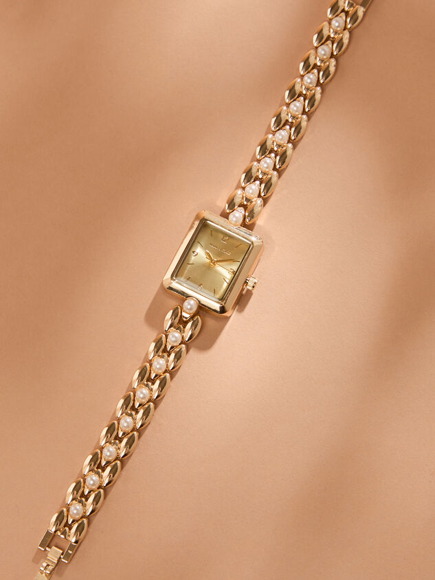 Pearl Rectangle Watch Detail 2 - TULLABEE