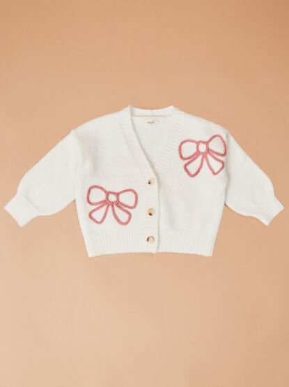 Bailey Bow Stitch Cardigan - TULLABEE