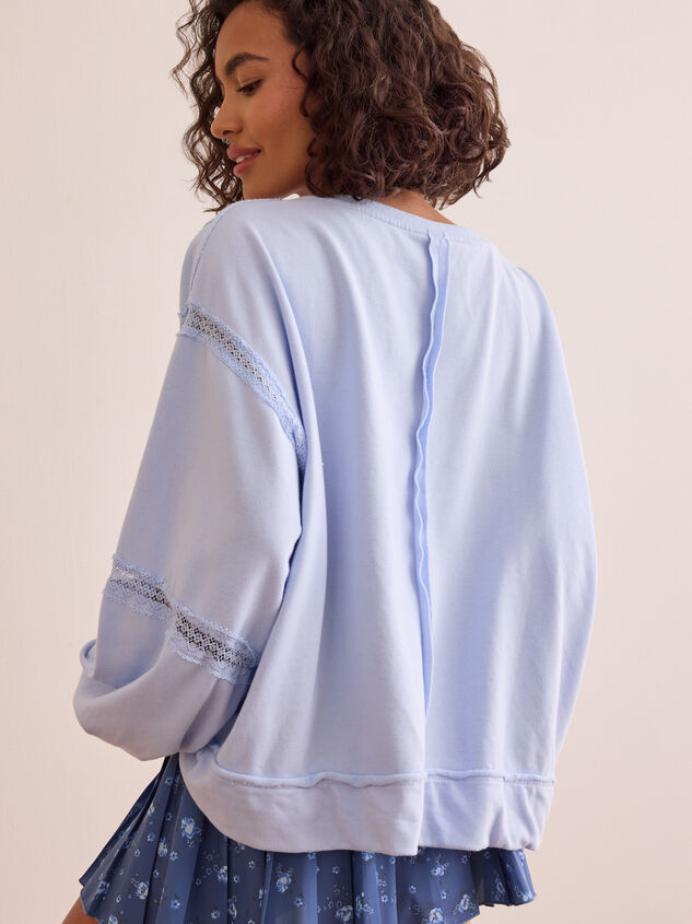 Bounce Back Lace Pieced Pullover Detail 4 - TULLABEE