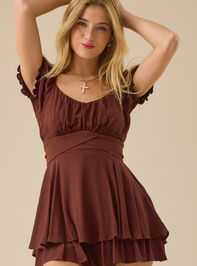 Haisley Layered Crossover Romper Detail 3 - TULLABEE