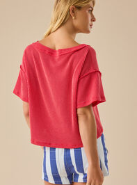 Ada Ribbed Boxy Tee Detail 4 - TULLABEE