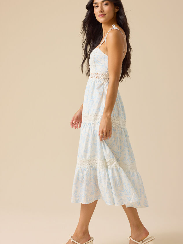 Sharen Floral Maxi Dress Detail 3 - TULLABEE