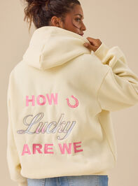 How Lucky Are We Oversized Hoodie - TULLABEE