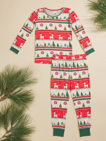 Festive Fair Isle Lounge Set - TULLABEE