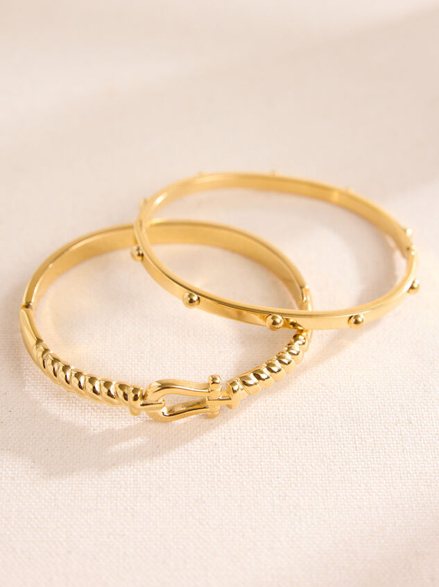 Audrey Gold Bracelet Set - TULLABEE