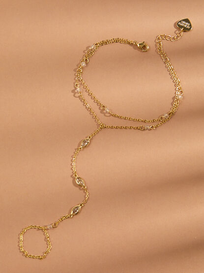 18K Gold Layered Hand Chain - TULLABEE