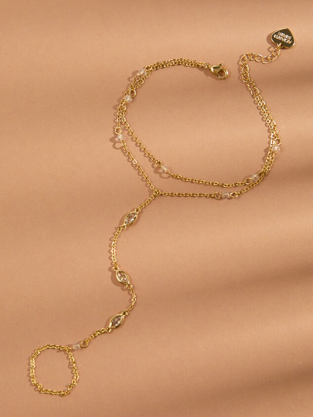 18K Gold Layered Hand Chain Detail 2 - TULLABEE