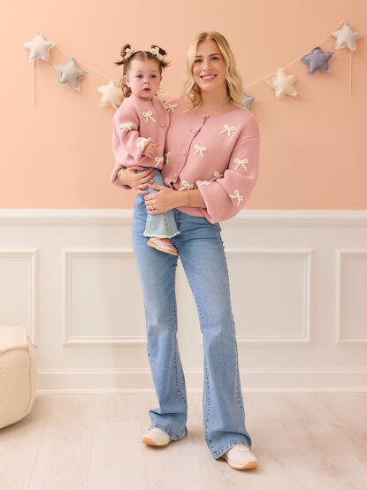Brianna Bow Mama Cardigan - TULLABEE