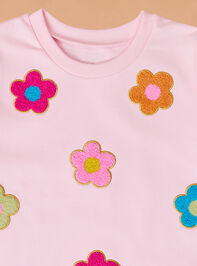 Flower Patch Top and Pant Set by Mud pie Detail 4 - TULLABEE