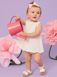 Vivian Floral Open Back Top and Bloomer Set - TULLABEE