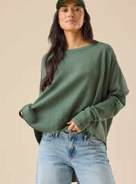 Anna Oversized Thermal Top Detail 2 - TULLABEE