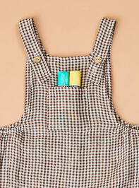 Kyle Gingham Overalls Detail 2 - TULLABEE