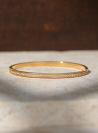 Stainless Steel Diamond Knot Bangle Set Detail 2 - TULLABEE