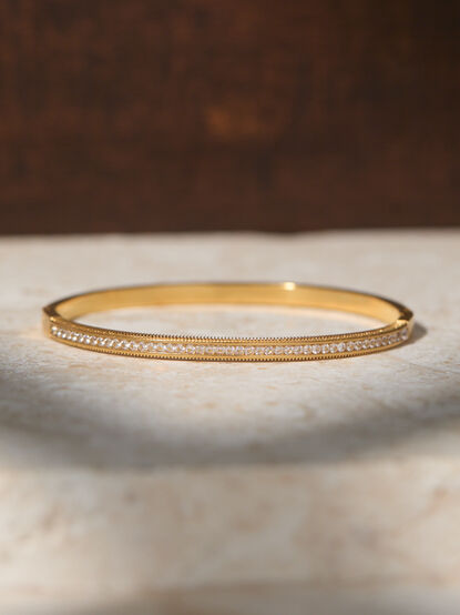 Stainless Steel Diamond Knot Bangle Set - TULLABEE