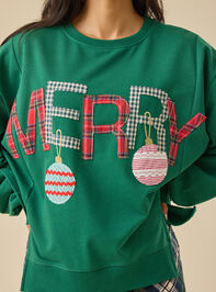 Merry Christmas Crewneck Detail 5 - TULLABEE