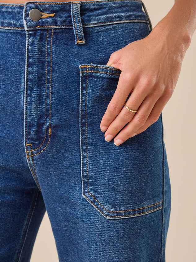 Layla Straight Leg Jean Detail 3 - TULLABEE