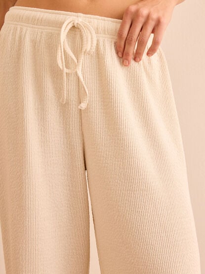 Balanced Ease Ribbed Wide Leg Pants - TULLABEE
