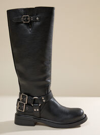Kaylen Tall Moto Boot by Billini - TULLABEE