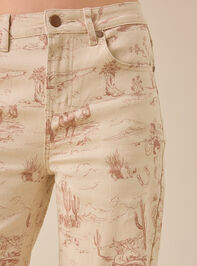Sarah High Rise Western Straight Leg Pants Detail 2 - TULLABEE