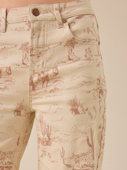 Sarah High Rise Western Straight Leg Pants - TULLABEE