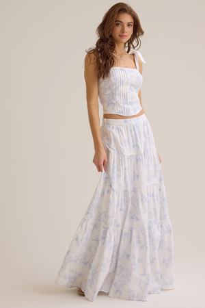 Catherine Floral Midi Skirt - Altar'd State - 