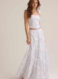 Catherine Floral Midi Skirt - TULLABEE