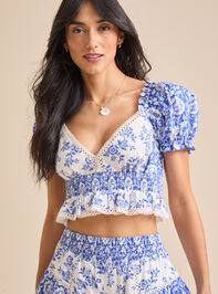 Amy Mix Print Top - TULLABEE