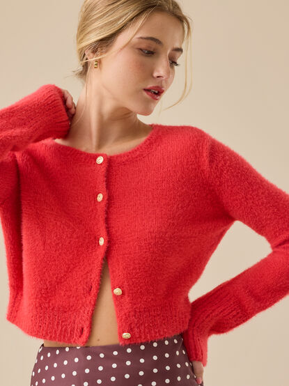 Milani Bow Button Cardigan - TULLABEE