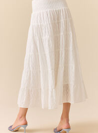Lynley Tiered Midi Skirt Detail 5 - TULLABEE
