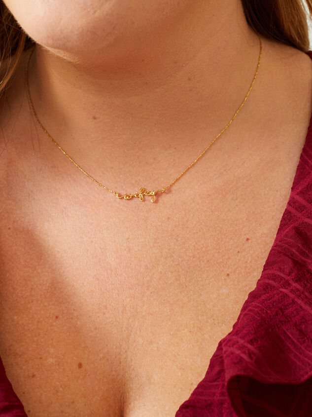 18k Gold Wifey Necklace Detail 3 - TULLABEE