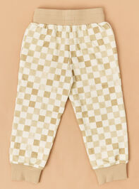 Vaughn Checkered Joggers Detail 3 - TULLABEE