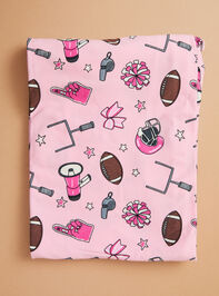 Kickoff Kisses Swaddle Detail 2 - TULLABEE