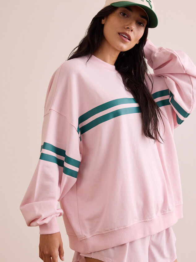 Turbo Striped Sweatshirt Detail 3 - TULLABEE