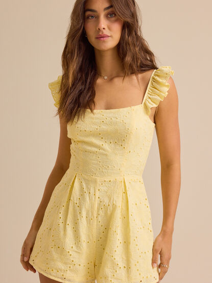Naomi Eyelet Romper - TULLABEE
