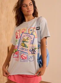 Tropic Mail Oversized Graphic Tee - TULLABEE