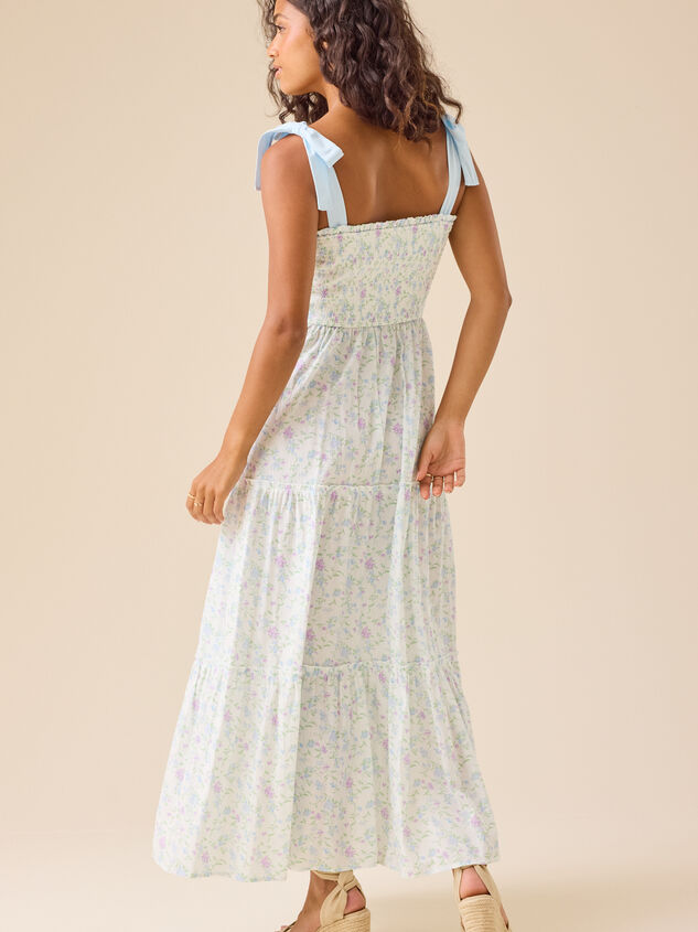 Gemma Floral Maxi Dress Detail 4 - TULLABEE