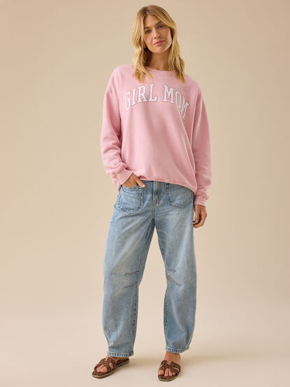 Girl Mom Graphic Sweatshirt - TULLABEE