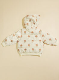 Sunflower Puffer Jacket by Rylee + Cru Detail 2 - TULLABEE