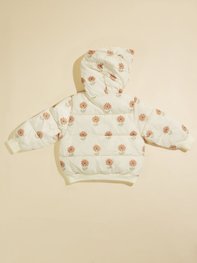 Sunflower Puffer Jacket by Rylee + Cru Detail 2 - TULLABEE